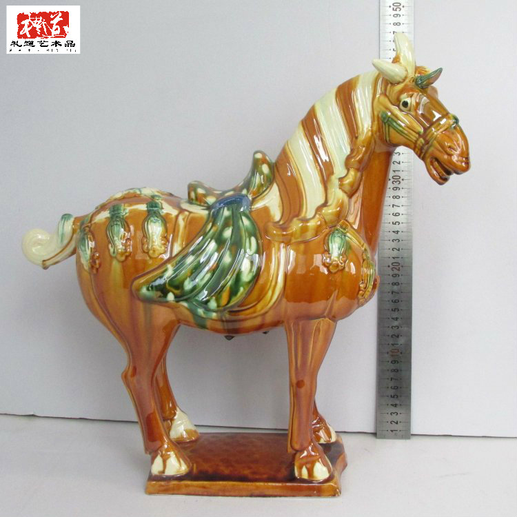 郑州唐三彩马工艺品摆件