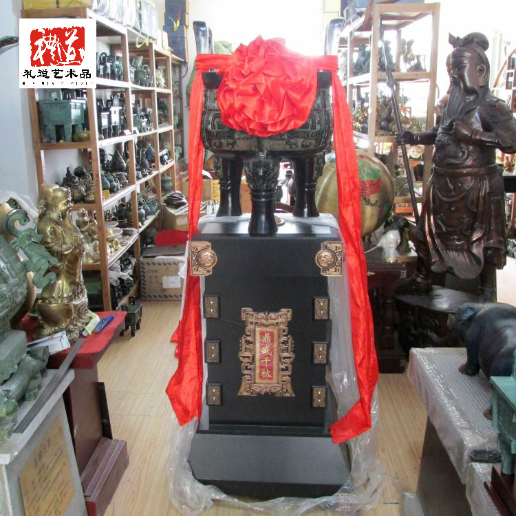 郑州圆鼎开业乔迁纯铜工艺品落地摆件青铜鼎